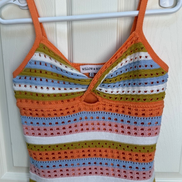 Crochet Knit Fitted Dress - Picture 2 of 3